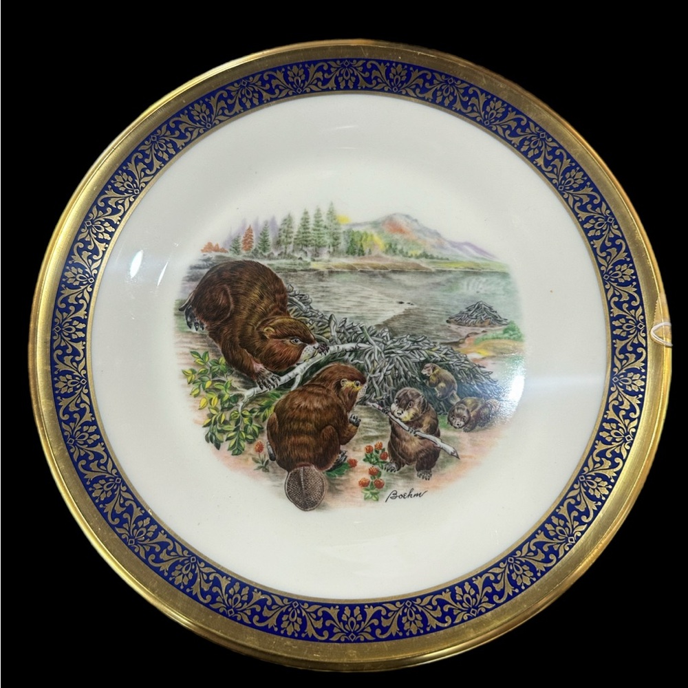 Lenox Boehm Woodland Wildlife Beavers Plate 1977
Excellent condition no damages